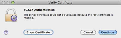 Click show certificate