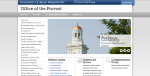 Provost Home Page