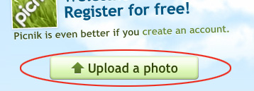 Upload a Photo button