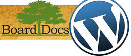 Board Docs and Wordpress Logos